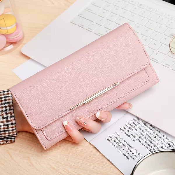 Calf genuine leather multifunction wallet