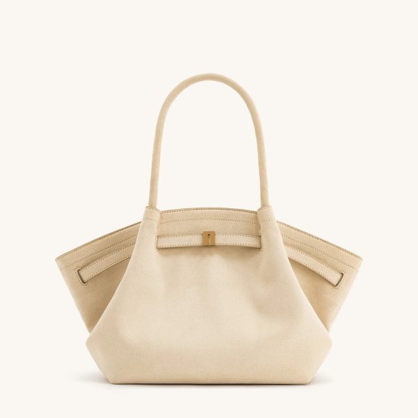 Medium faux suede tote bag