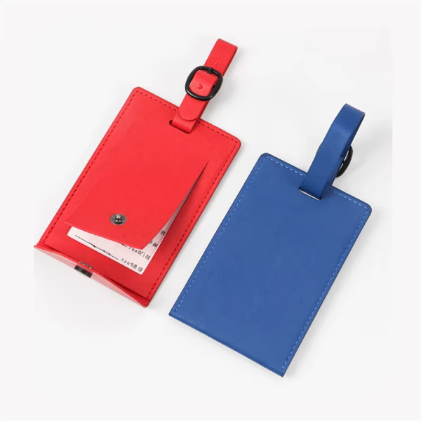 High-quality leather suitcase name tag business custom logo travel tag