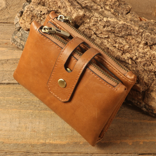 Custom personalized Leather RFID Wallet