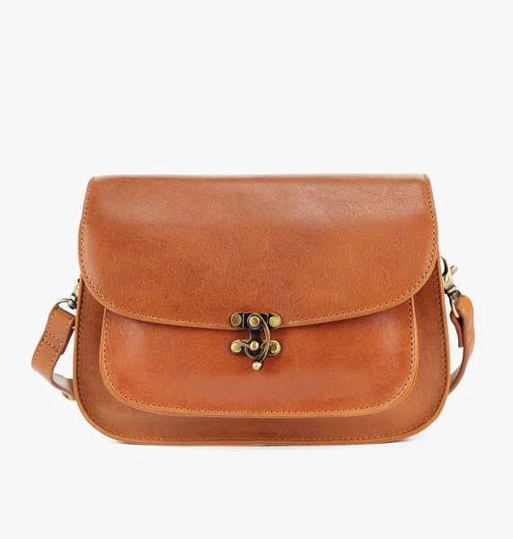 vegetable tanned leather handbag